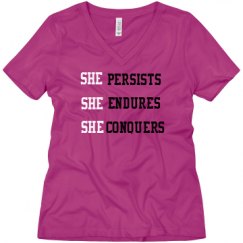 Ladies Relaxed Fit V-Neck Tee