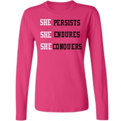 Ladies Relaxed Fit Basic Long Sleeve Tee