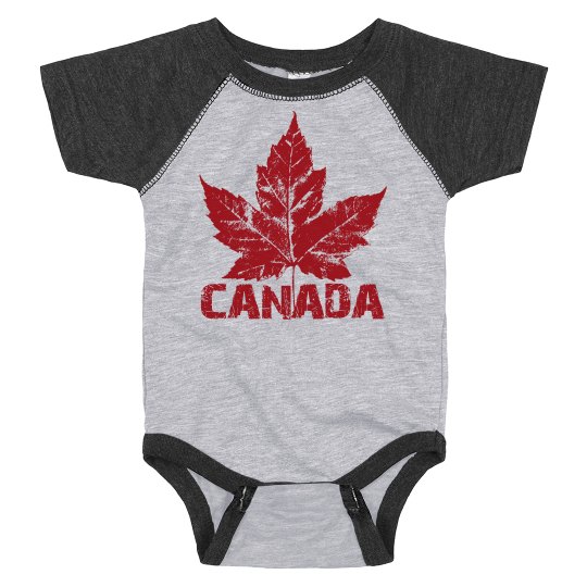 Canada Baby Bodysuit Cool Retro Canada Souvenirs