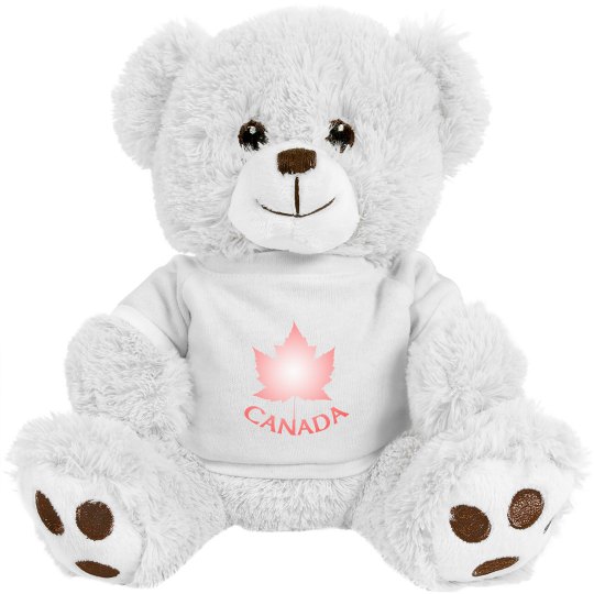 Canada Polar Teddy Bear Canada Souvenir Stuffed Animal