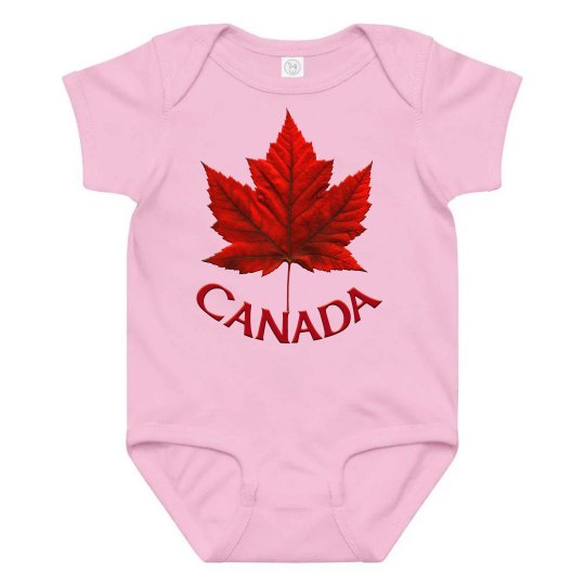 Canada Souvenir Baby Bodysuit Canada Maple Leaf Gifts