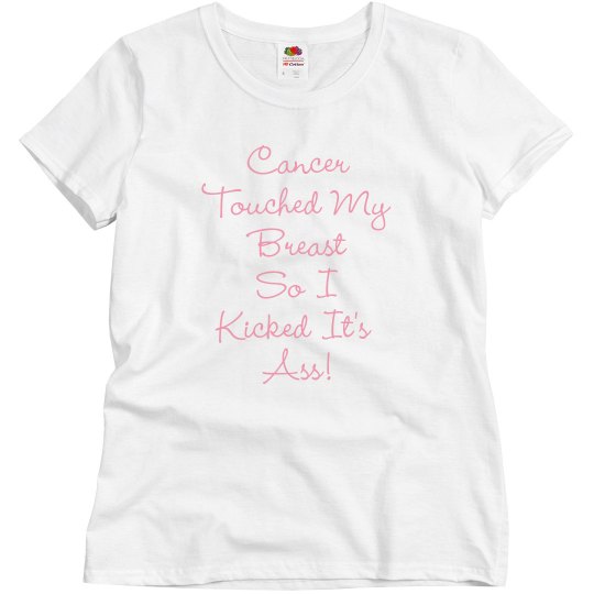 cancer kicked ass tee cancer kicked ass tee