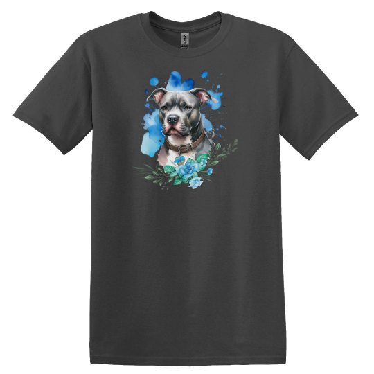 Canine social - watercolor pittie Canine social - watercolor pittie