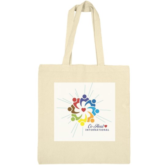 Canvas Tote Beige Logo Only