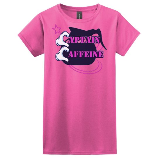 Captain Caffeine Girls Tee Captain Caffeine Girls Tee