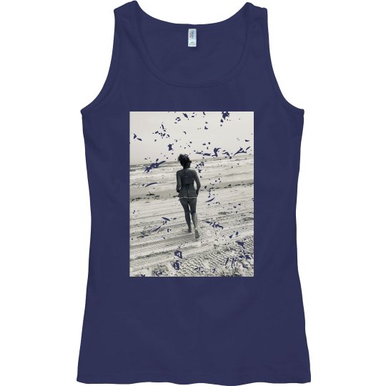 Caribbean blue bikini tank