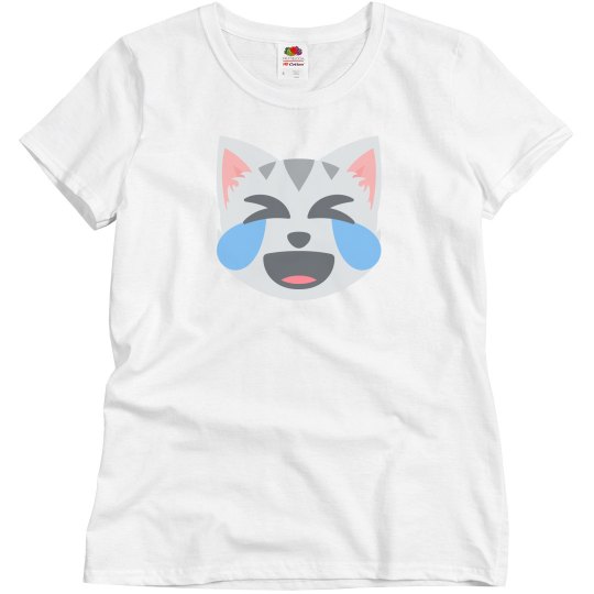 Cat Face with Tears of Joy Tee 