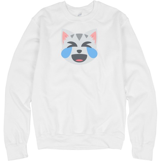 Cat Face with Tears of Joy Unisex Sweatshirt Cat Face with Tears of Joy Unisex Sweatshirt