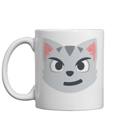 Cat Face with Wry Smile Coffee Mug Cat Face with Wry Smile Coffee Mug