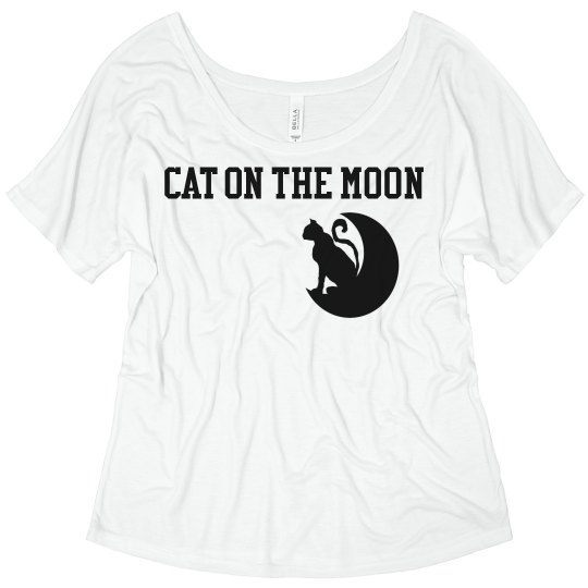 Cat On The Moon Slouchy Shirt Cat On The Moon Slouchy Shirt