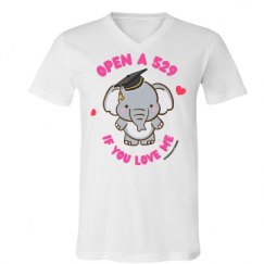 Unisex V-Neck Jersey Tee