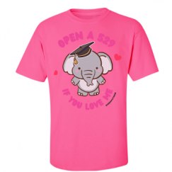 Unisex Ultra Cotton Safety Neon Crewneck Tee