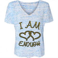 Ladies Flowy Slouchy V-Neck Tee
