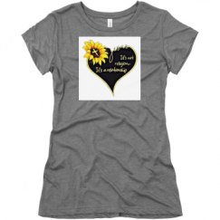 Ladies Slim Fit Super Soft Triblend Tee
