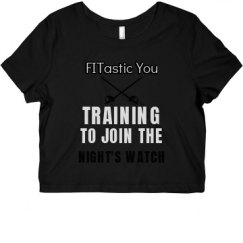 Ladies Slim Fit Crop Top Tee