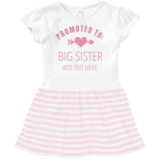 Personalized The Big Sister Cotton Girl Toddler Long Sleeve Ruffle Shirt Top
