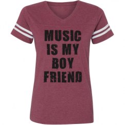 Ladies Relaxed Fit Vintage Sports Tee