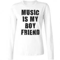 Ladies Relaxed Fit Basic Long Sleeve Tee