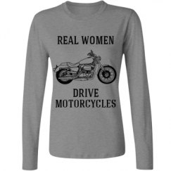 Ladies Relaxed Fit Basic Long Sleeve Tee