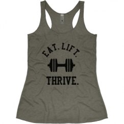 Ladies Slim Fit Super Soft Racerback Triblend Tank