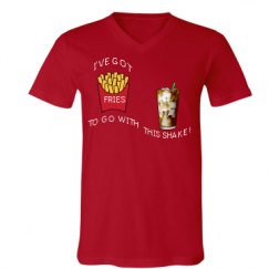 Unisex V-Neck Jersey Tee