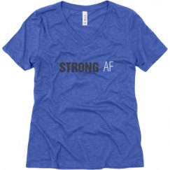 Ladies Relaxed Fit Super Soft Triblend V-Neck Tee