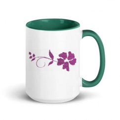 15oz Ceramic Mug with Color Inside