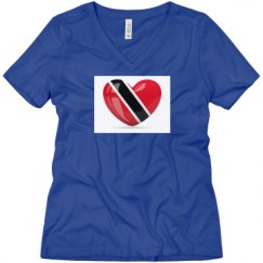 Ladies Relaxed Fit V-Neck Tee