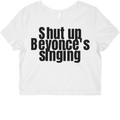 Beyonce's singing