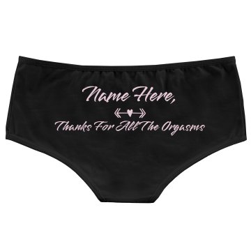 Funny Custom Name Valentine's Gift - Low-Rise Cheeky Underwear