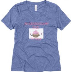 Ladies Relaxed Fit Super Soft Triblend V-Neck Tee
