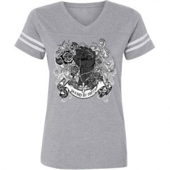 Ladies Relaxed Fit Vintage Sports Tee