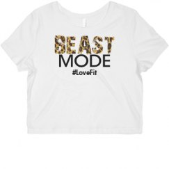 Ladies Slim Fit Crop Top Tee