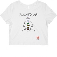 Ladies Slim Fit Crop Top Tee