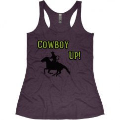 Ladies Slim Fit Super Soft Racerback Triblend Tank