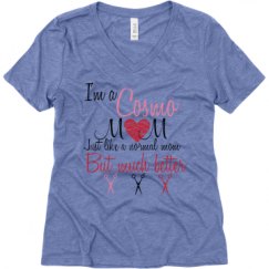 Ladies Relaxed Fit Super Soft Triblend V-Neck Tee