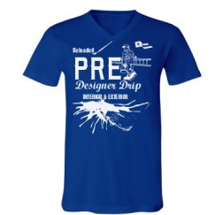 Unisex V-Neck Jersey Tee