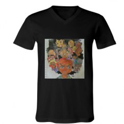 Unisex V-Neck Jersey Tee