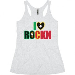 Ladies Slim Fit Super Soft Racerback Triblend Tank