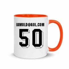 11oz Ceramic Mug with Color Inside