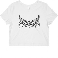 Ladies Slim Fit Crop Top Tee