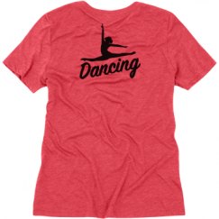 Ladies Relaxed Fit Super Soft Triblend V-Neck Tee