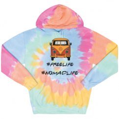 Unisex Tie-Dye Fleece Hoodie