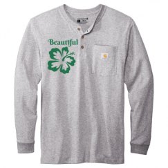 Unisex Carhartt Long Sleeve Henley Tee