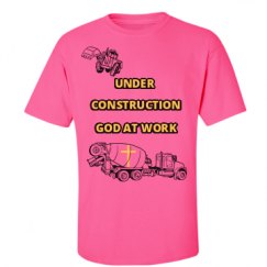 Unisex Ultra Cotton Safety Neon Crewneck Tee