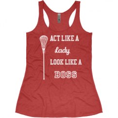 Ladies Slim Fit Super Soft Racerback Triblend Tank