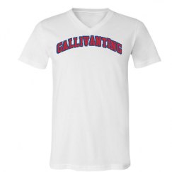 Unisex V-Neck Jersey Tee