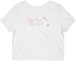 Ladies Slim Fit Crop Top Tee