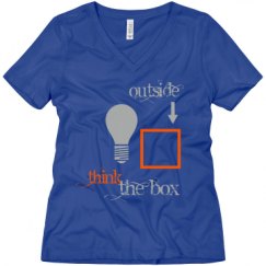 Ladies Relaxed Fit V-Neck Tee