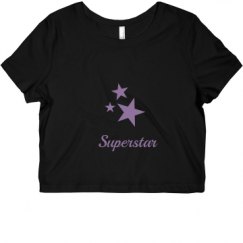 Ladies Slim Fit Crop Top Tee